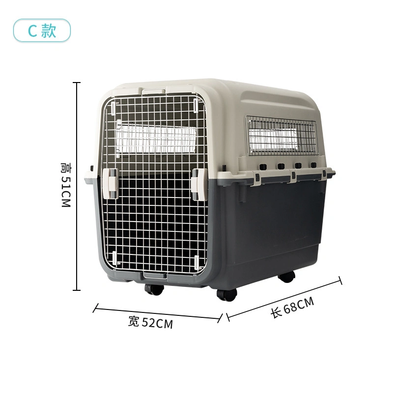 Iata Solid Hard Pet Travel Crate House Transport Box Pet Carrier