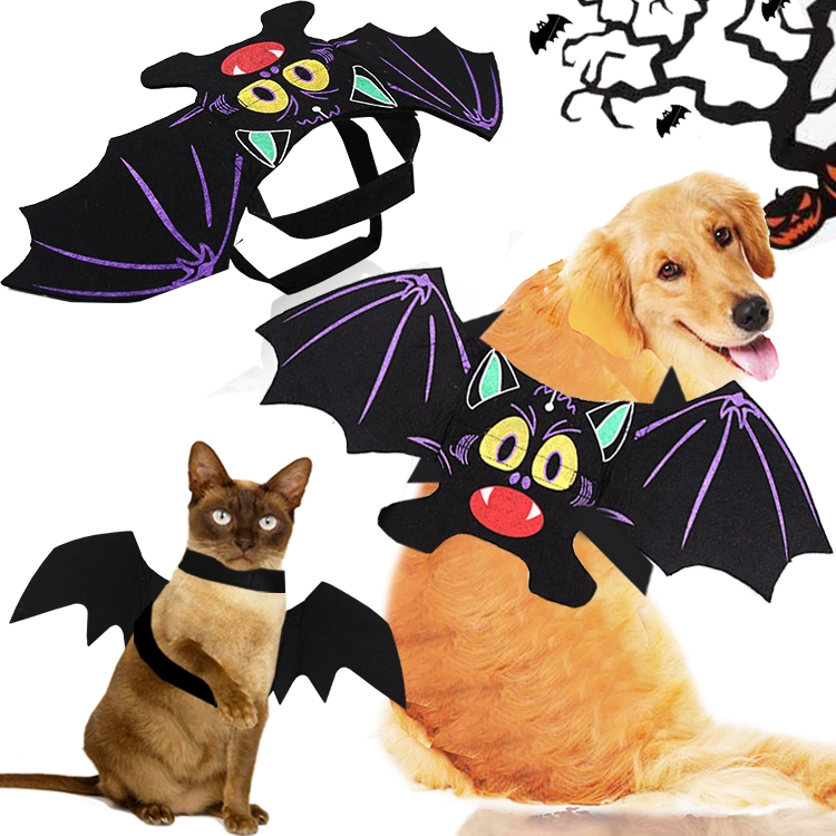 Dog Accessories Ropa Perro Halloween Pet Costume Cosplay Clothes Pet Bat Costume Wing Clothes for Small Medium and Large Dog and Cat