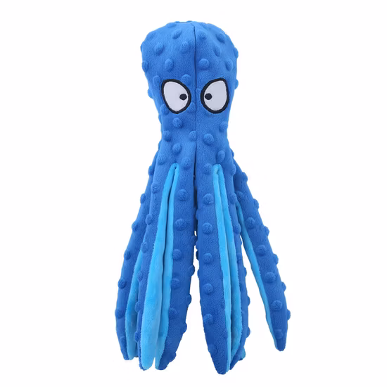 Plüschtier, Oktopus-Muschel, pädagogisches, bissfestes Geräuschspielzeug, Heimtierbedarf, Haustierspielzeug