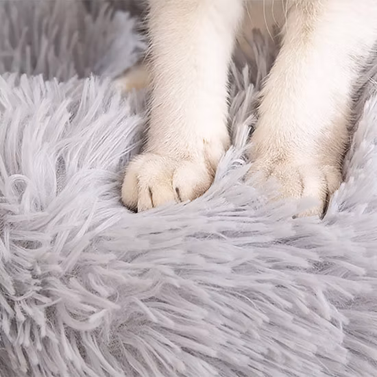 Wiederverwendbares rundes Donut-Haustiernest, rutschfestes Hundebett