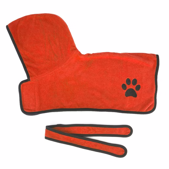 Saugfähiger Bademantel, warm, für die Fellpflege, schnell trocknend, für Hunde und Katzen, Großhandel mit Haustierzubehör