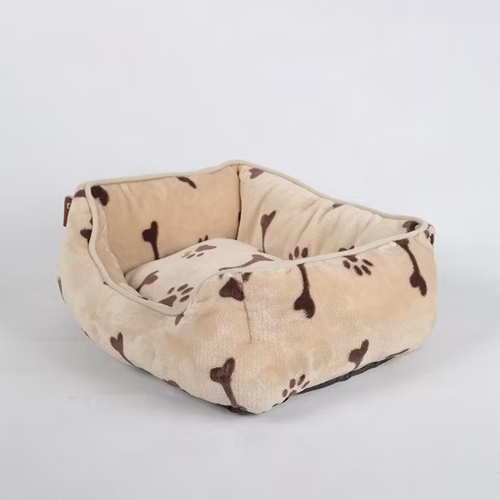 Pet Products Individuell bedrucktes, zusammenklappbares, abnehmbares Donut-Reisebett für den Außenbereich, PV-Plüsch, flauschig, Pompon, für Katzen und Hunde, zu verkaufen