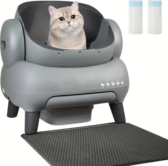 Smartphone-WiFi-Steuerung, intelligente Einstellung, automatische Schaufel, Katzentoilette, automatische Reinigung, UV-Desinfektion, Katzentoilette, Gesundheitsüberwachung, Katzentoilette